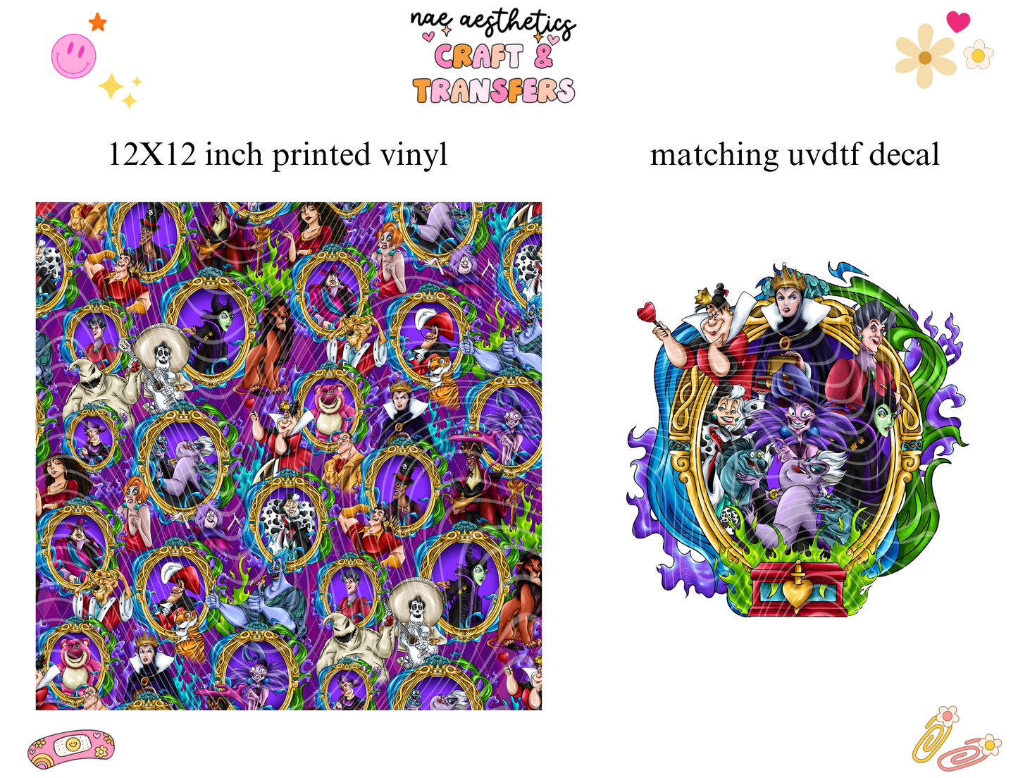 PRINTED VINYL SHEET WITH MATCHING UVDTF #13