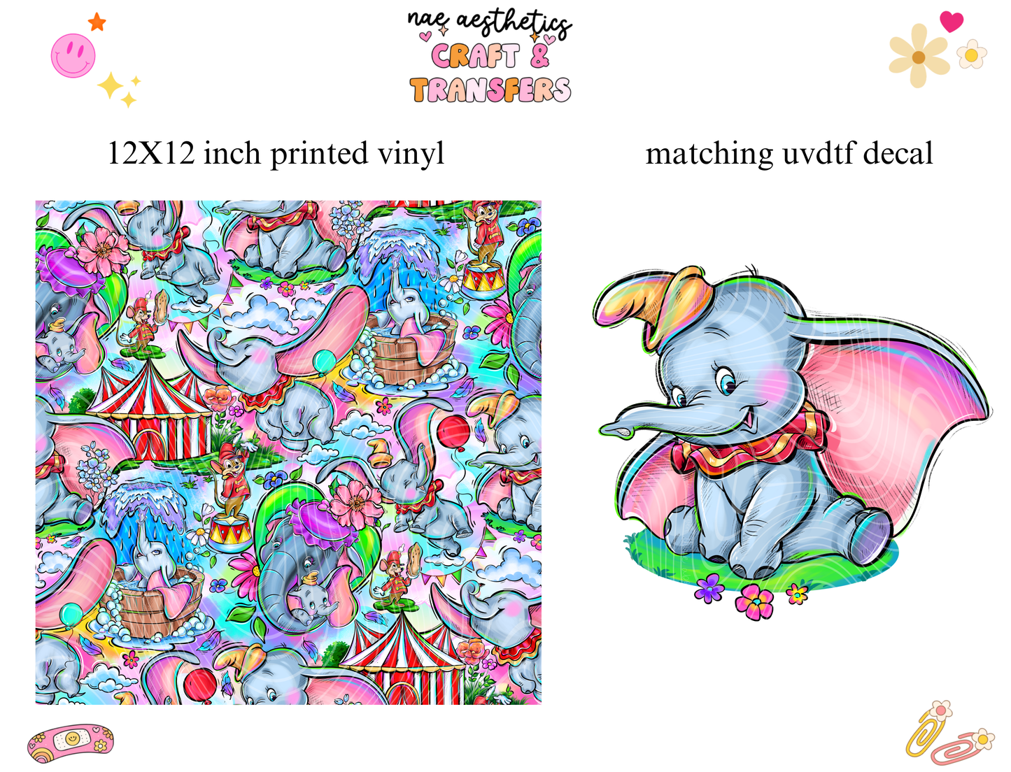 PRINTED VINYL SHEET WITH MATCHING UVDTF #141