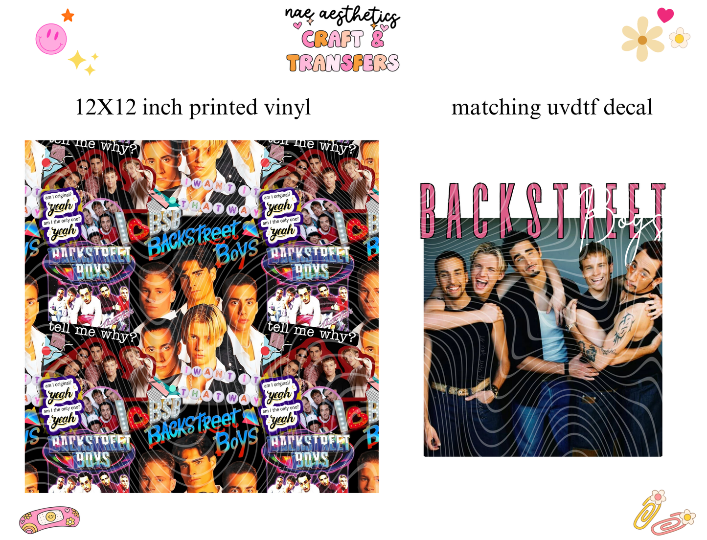 PRINTED VINYL SHEET WITH MATCHING UVDTF #151