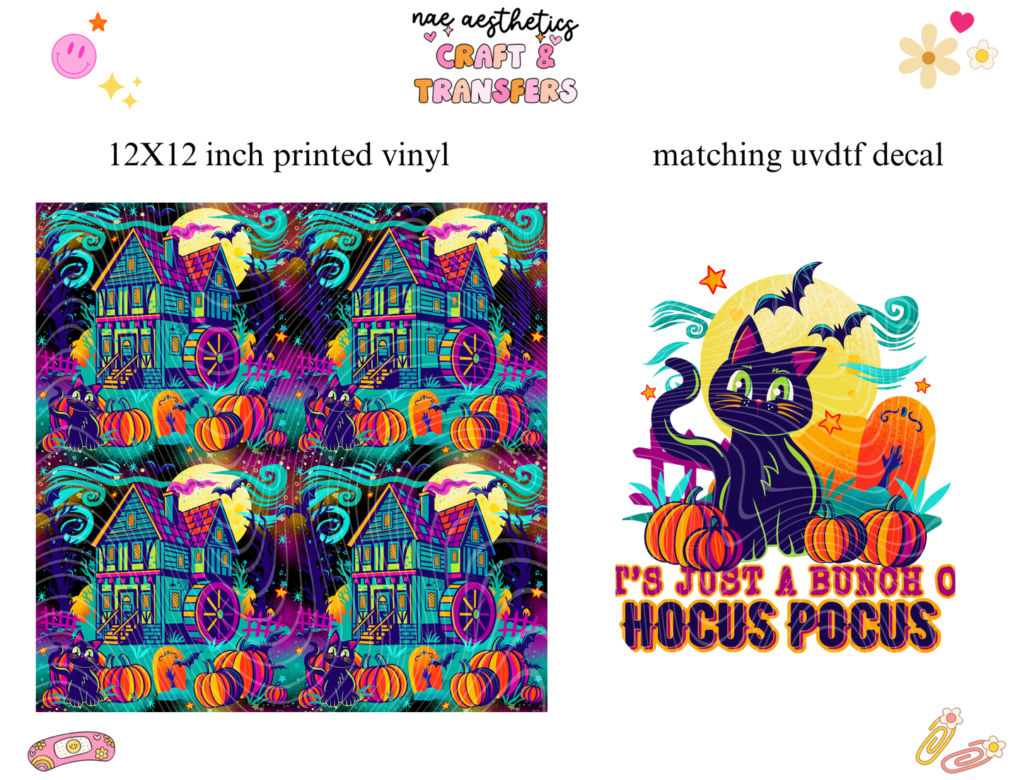 PRINTED VINYL SHEET WITH MATCHING UVDTF #181