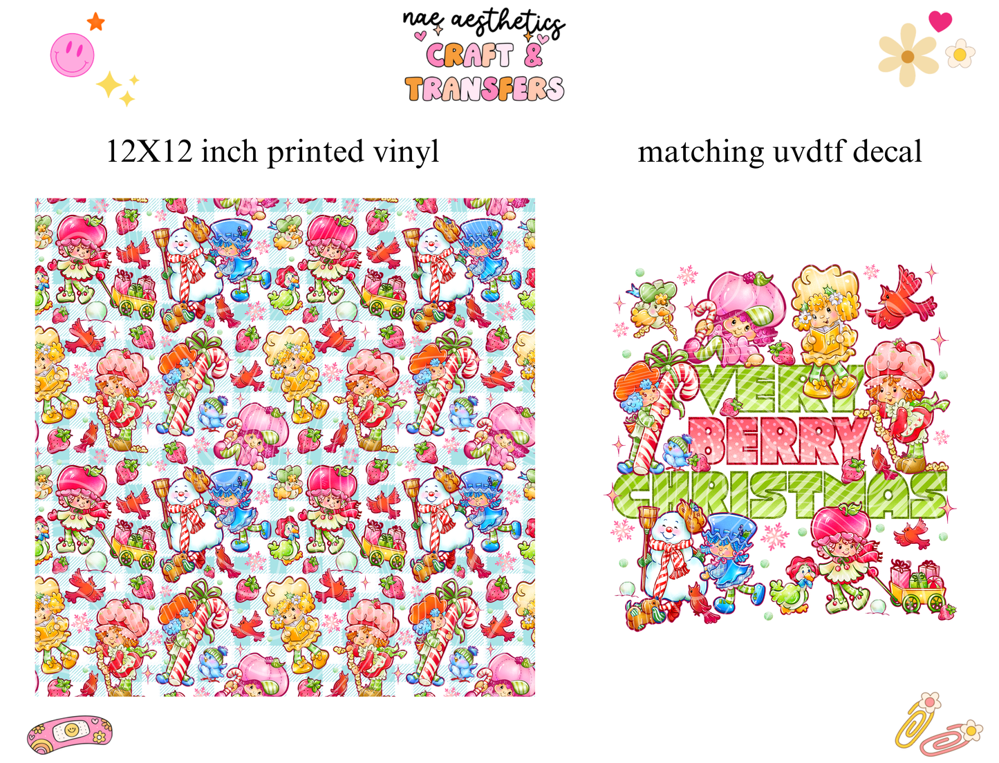PRINTED VINYL SHEET WITH MATCHING UVDTF #183