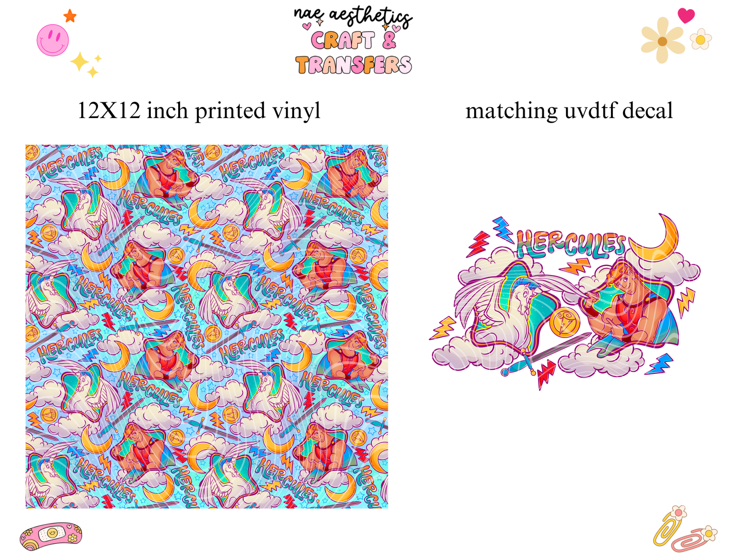 PRINTED VINYL SHEET WITH MATCHING UVDTF #19