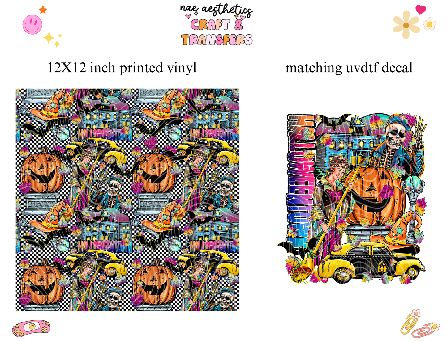 PRINTED VINYL SHEET WITH MATCHING UVDTF #197