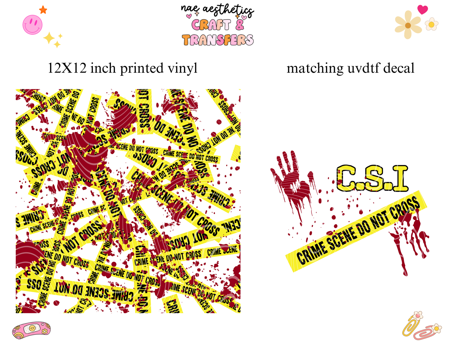 PRINTED VINYL SHEET WITH MATCHING UVDTF #235