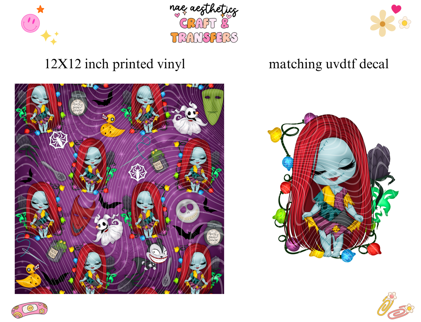 PRINTED VINYL SHEET WITH MATCHING UVDTF #60