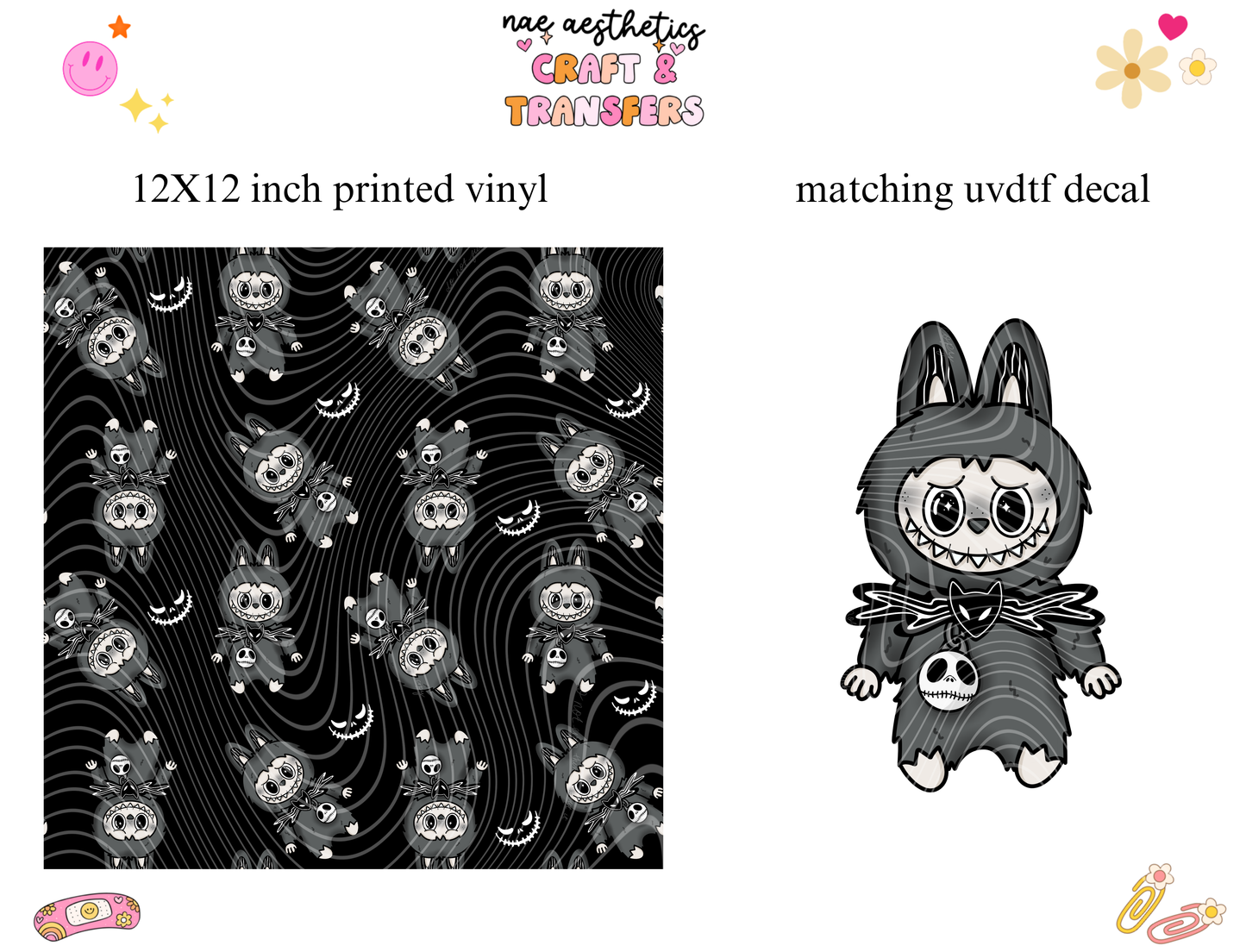 PRINTED VINYL SHEET WITH MATCHING UVDTF #67