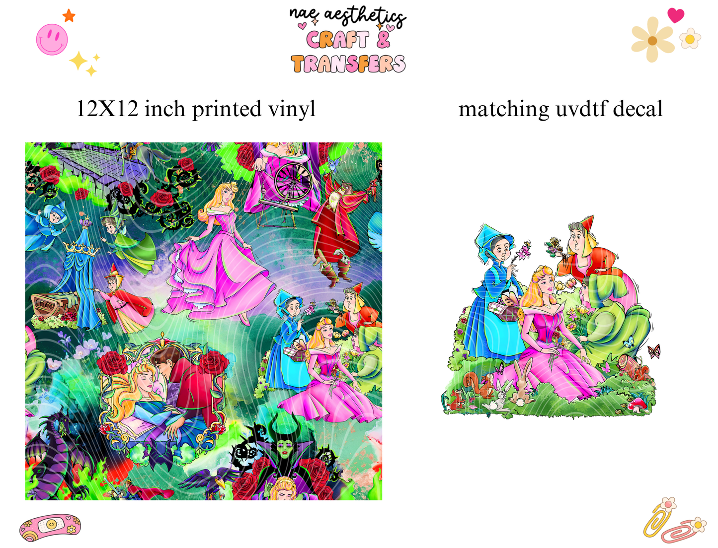 PRINTED VINYL SHEET WITH MATCHING UVDTF #73