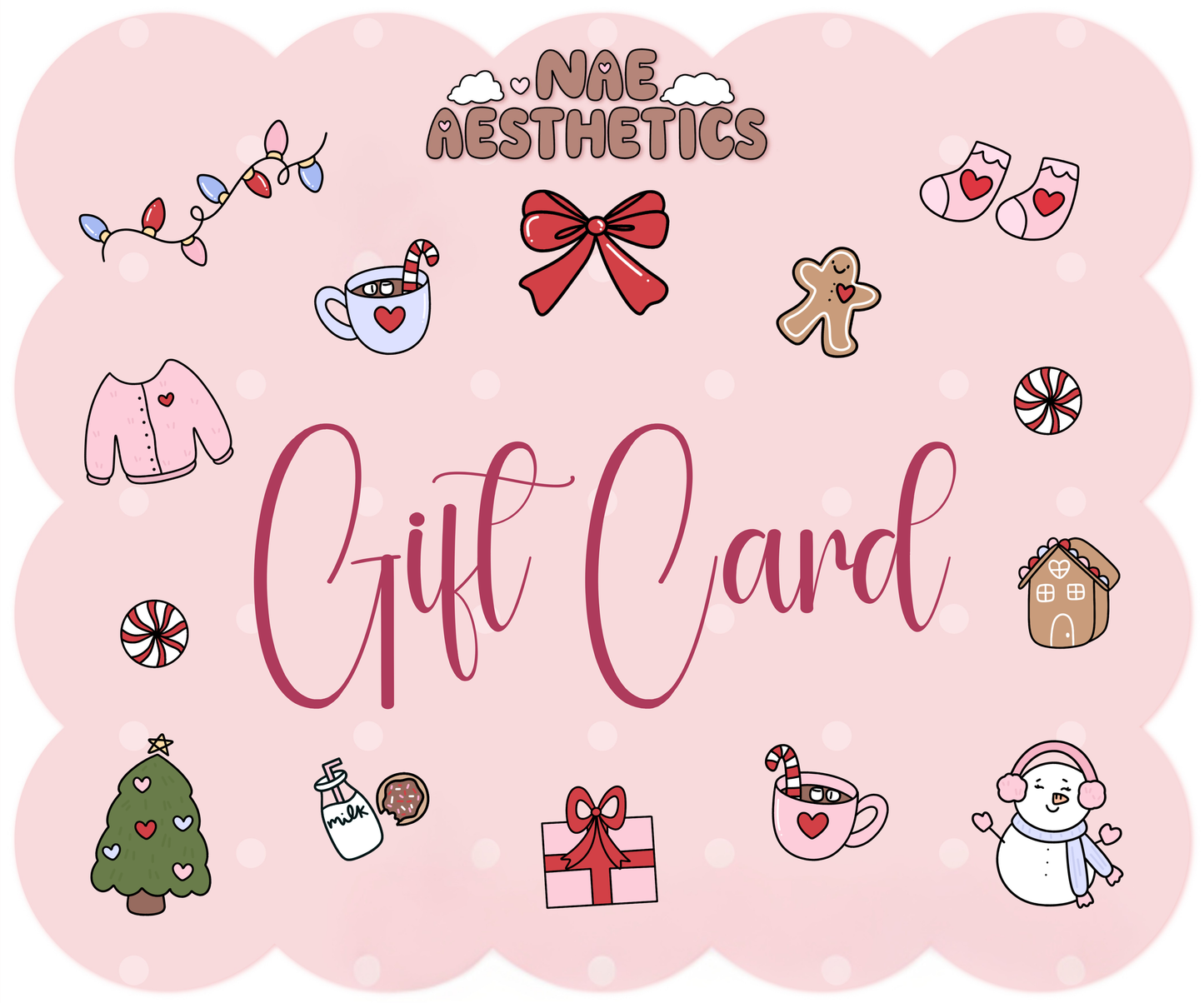 NAE AESTHETICS GIFT CARD - BY EMAIL