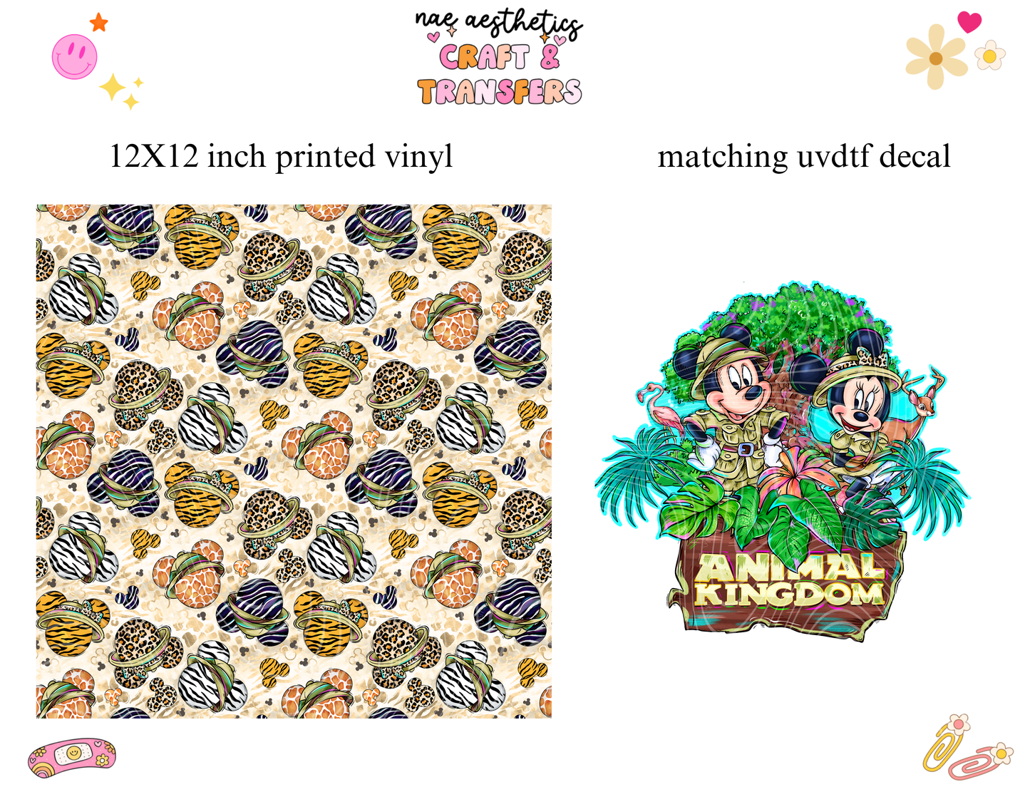 PRINTED VINYL SHEET WITH MATCHING UVDTF #289