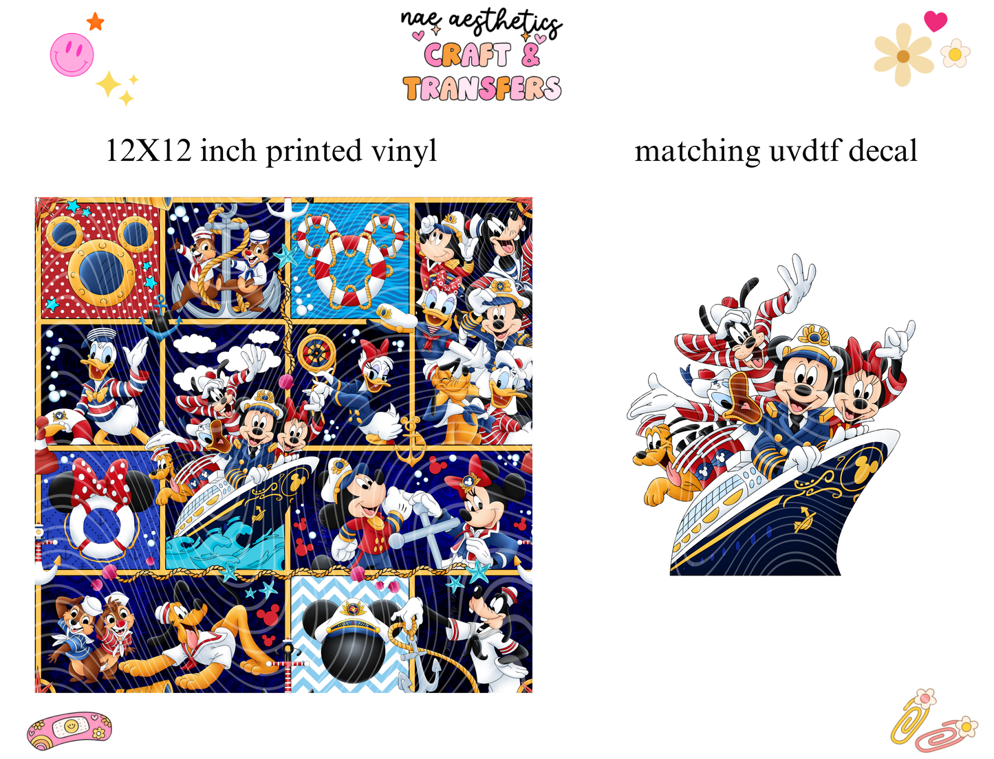 PRINTED VINYL SHEET WITH MATCHING UVDTF #295