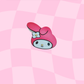 PINK BUNNY STRAW TOPPER