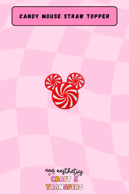 CANDY MOUSE STRAW TOPPER