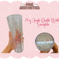 24oz ACRYLIC DOUBLE WALL SNOWGLOBE TUMBLER