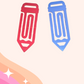 OVERSIZED PENCIL PAPER CLIP BOOKMARK