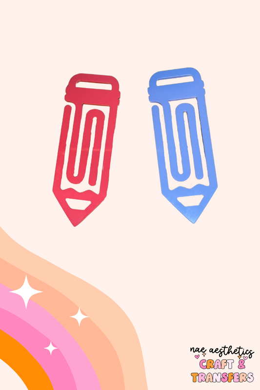 OVERSIZED PENCIL PAPER CLIP BOOKMARK