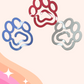 OVERSIZED DOG PAW PAPER CLIP BOOKMARK
