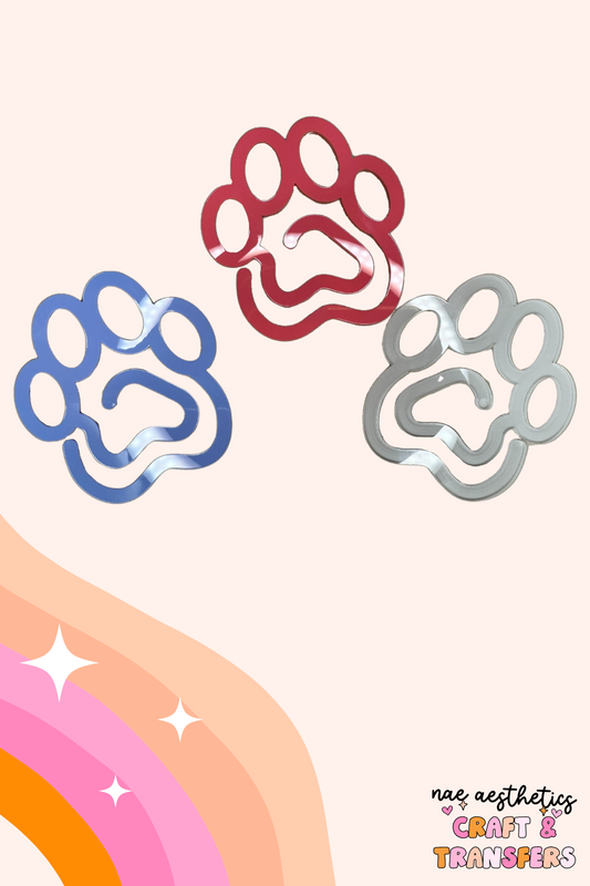 OVERSIZED DOG PAW PAPER CLIP BOOKMARK