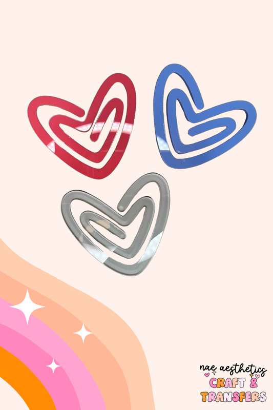 OVERSIZED HEART PAPER CLIP BOOKMARK
