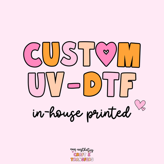 CUSTOM LOGO CUP CARE UV-DTF