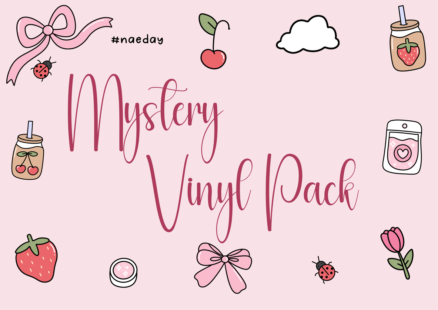Mystery Vinyl - 4pcs Printed Vinyl with Matching UVDTF