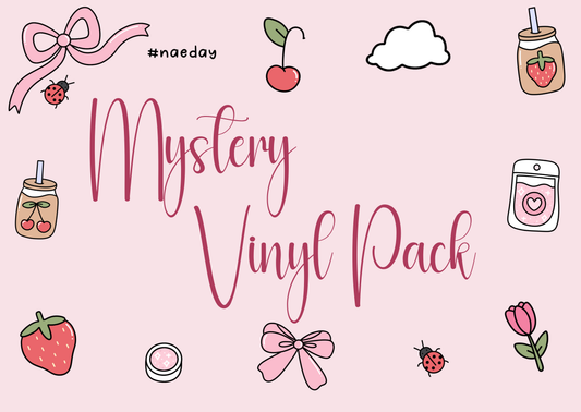 Mystery Vinyl - 4pcs Printed Vinyl with Matching UVDTF