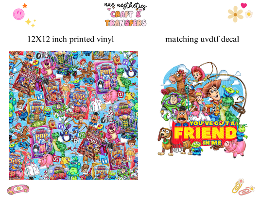 PRINTED VINYL SHEET WITH MATCHING UVDTF #100