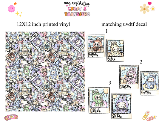 PRINTED VINYL SHEET WITH MATCHING UVDTF #104