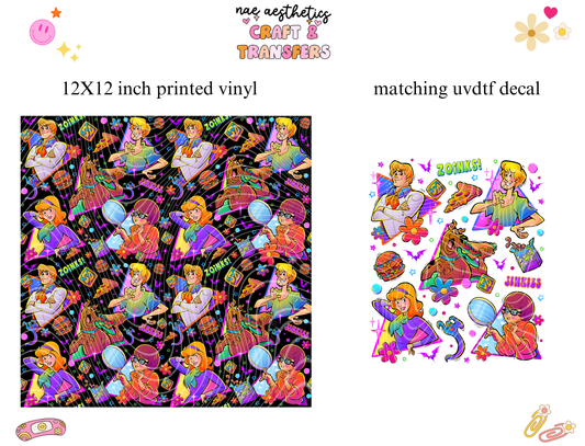 PRINTED VINYL SHEET WITH MATCHING UVDTF #105
