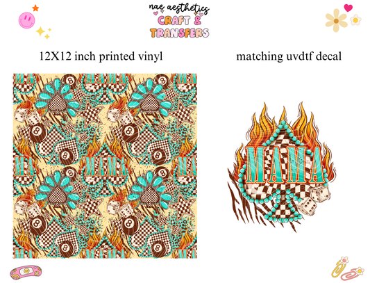 PRINTED VINYL SHEET WITH MATCHING UVDTF #107
