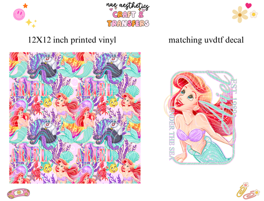 PRINTED VINYL SHEET WITH MATCHING UVDTF #109