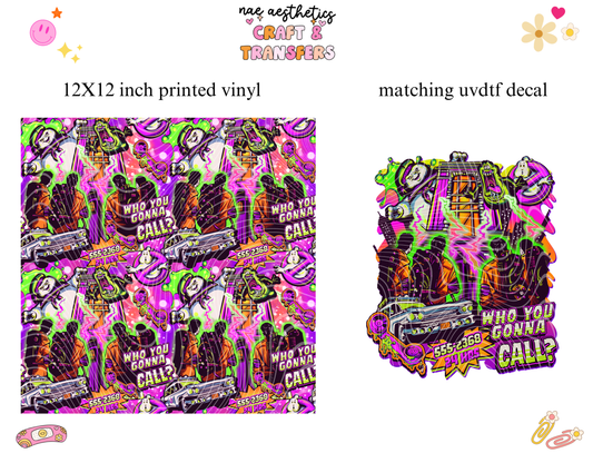 PRINTED VINYL SHEET WITH MATCHING UVDTF #111