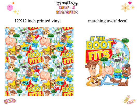 PRINTED VINYL SHEET WITH MATCHING UVDTF #113