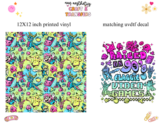 PRINTED VINYL SHEET WITH MATCHING UVDTF #118