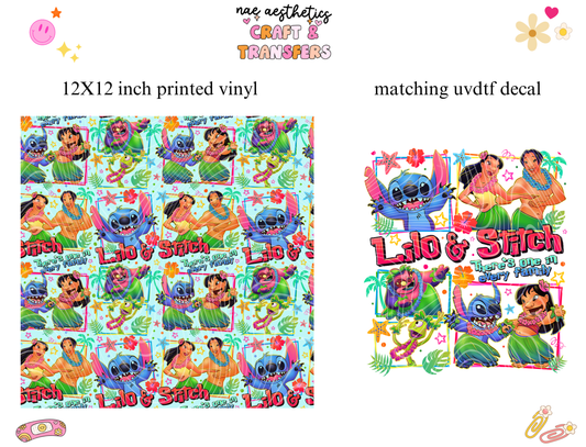 PRINTED VINYL SHEET WITH MATCHING UVDTF #119