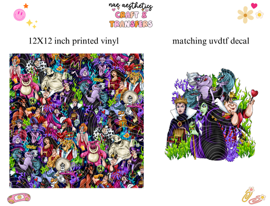 PRINTED VINYL SHEET WITH MATCHING UVDTF #12