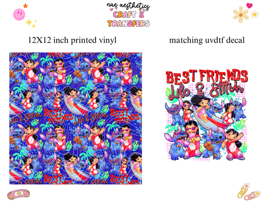 PRINTED VINYL SHEET WITH MATCHING UVDTF #121