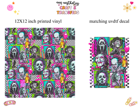 PRINTED VINYL SHEET WITH MATCHING UVDTF #127