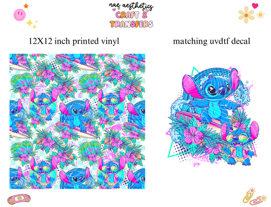 PRINTED VINYL SHEET WITH MATCHING UVDTF #130