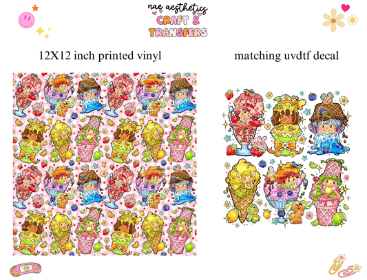 PRINTED VINYL SHEET WITH MATCHING UVDTF #131