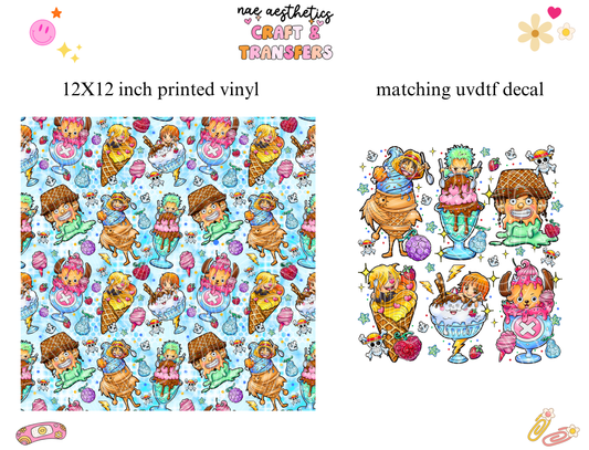 PRINTED VINYL SHEET WITH MATCHING UVDTF #132