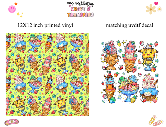 PRINTED VINYL SHEET WITH MATCHING UVDTF #133