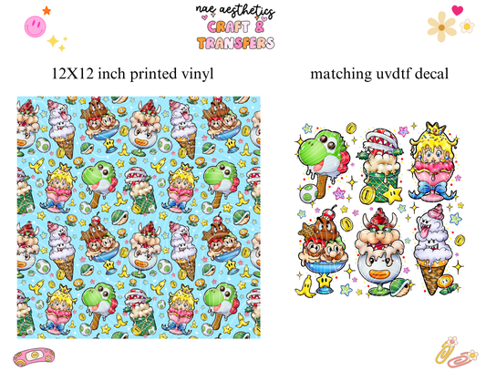PRINTED VINYL SHEET WITH MATCHING UVDTF #134