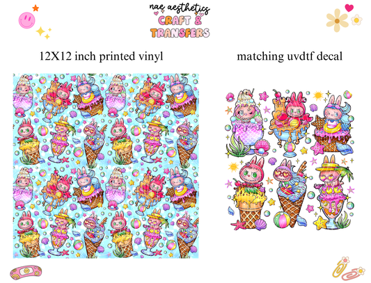 PRINTED VINYL SHEET WITH MATCHING UVDTF #135