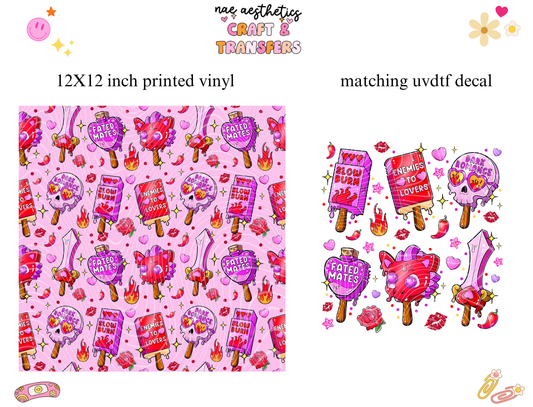 PRINTED VINYL SHEET WITH MATCHING UVDTF #138