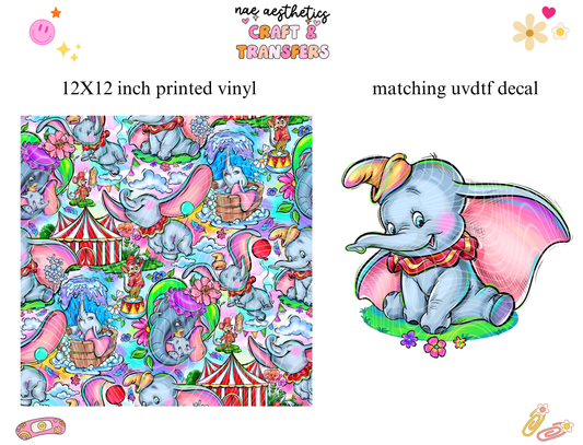 PRINTED VINYL SHEET WITH MATCHING UVDTF #141