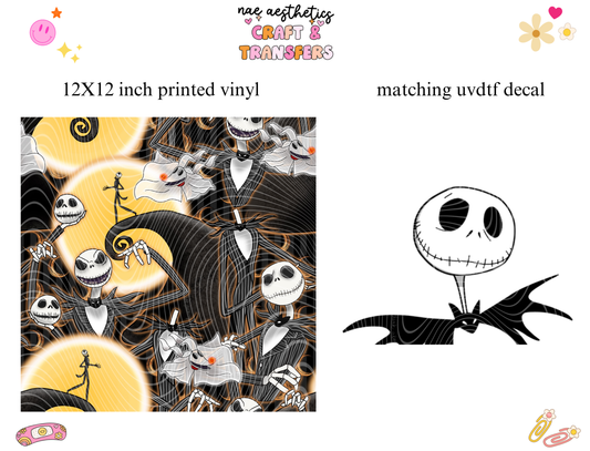 PRINTED VINYL SHEET WITH MATCHING UVDTF #142