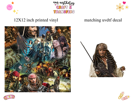 PRINTED VINYL SHEET WITH MATCHING UVDTF #143