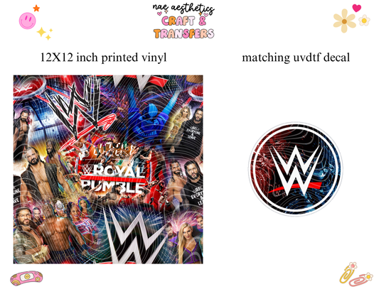 PRINTED VINYL SHEET WITH MATCHING UVDTF #146
