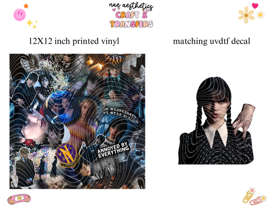 PRINTED VINYL SHEET WITH MATCHING UVDTF #148