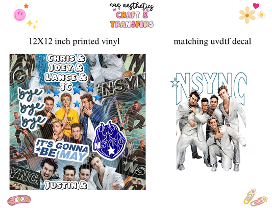 PRINTED VINYL SHEET WITH MATCHING UVDTF #150